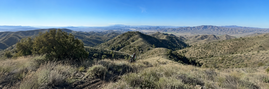 Panoramic view over the mountain ranges of southern Spain