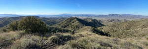 Panoramic view over the mountain ranges of southern Spain